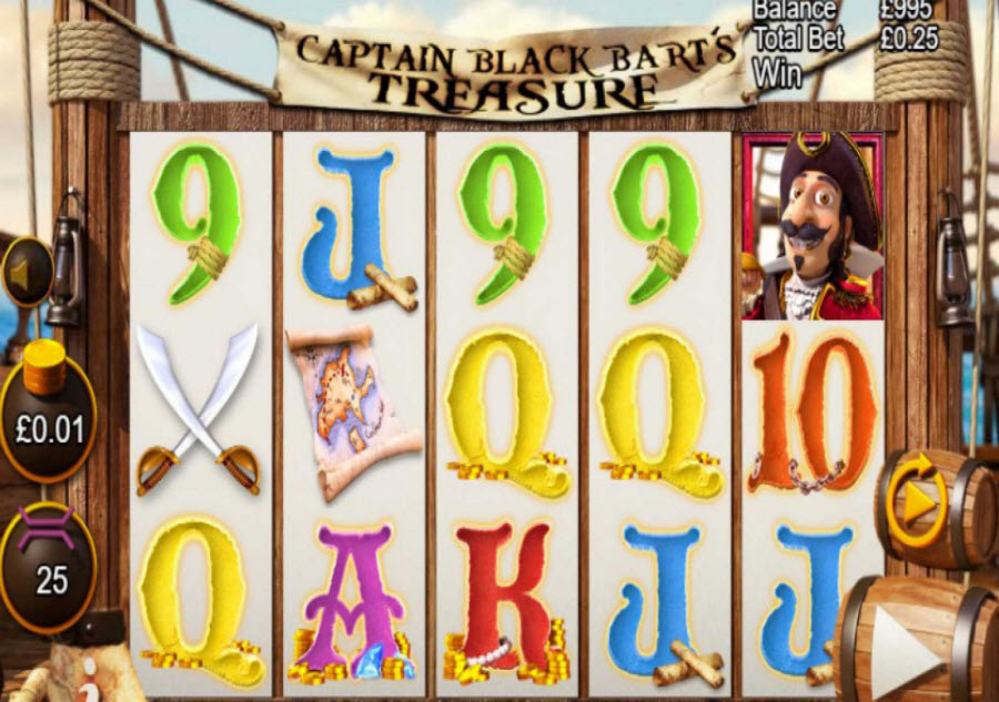 Captain Black Bart’s Treasure Slot