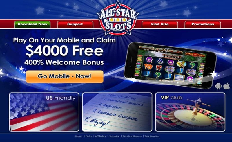 all star slots mobile bonus