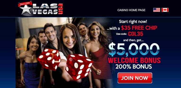 Las Vegas USA Casino Bonus code