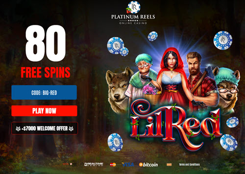 Platinum Reels Casino (80 Free Spins)