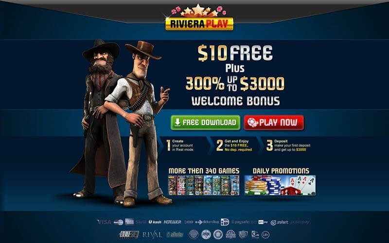 riveraplay casino exclusive bonus $10 free