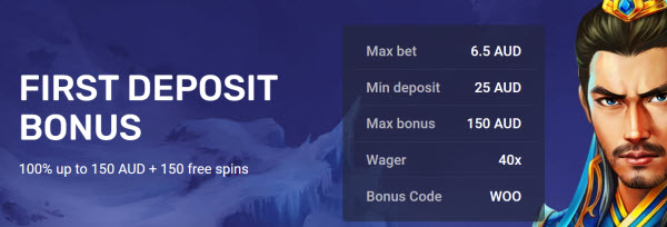 Woo Casino deposit bonus